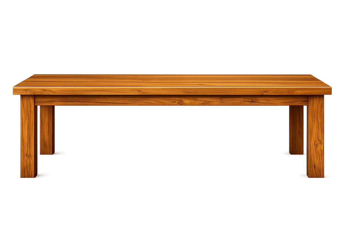 Wooden product display table